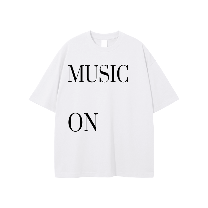 MUSIC ON,WORLD OFF | Unisex Oversize T-Shirt