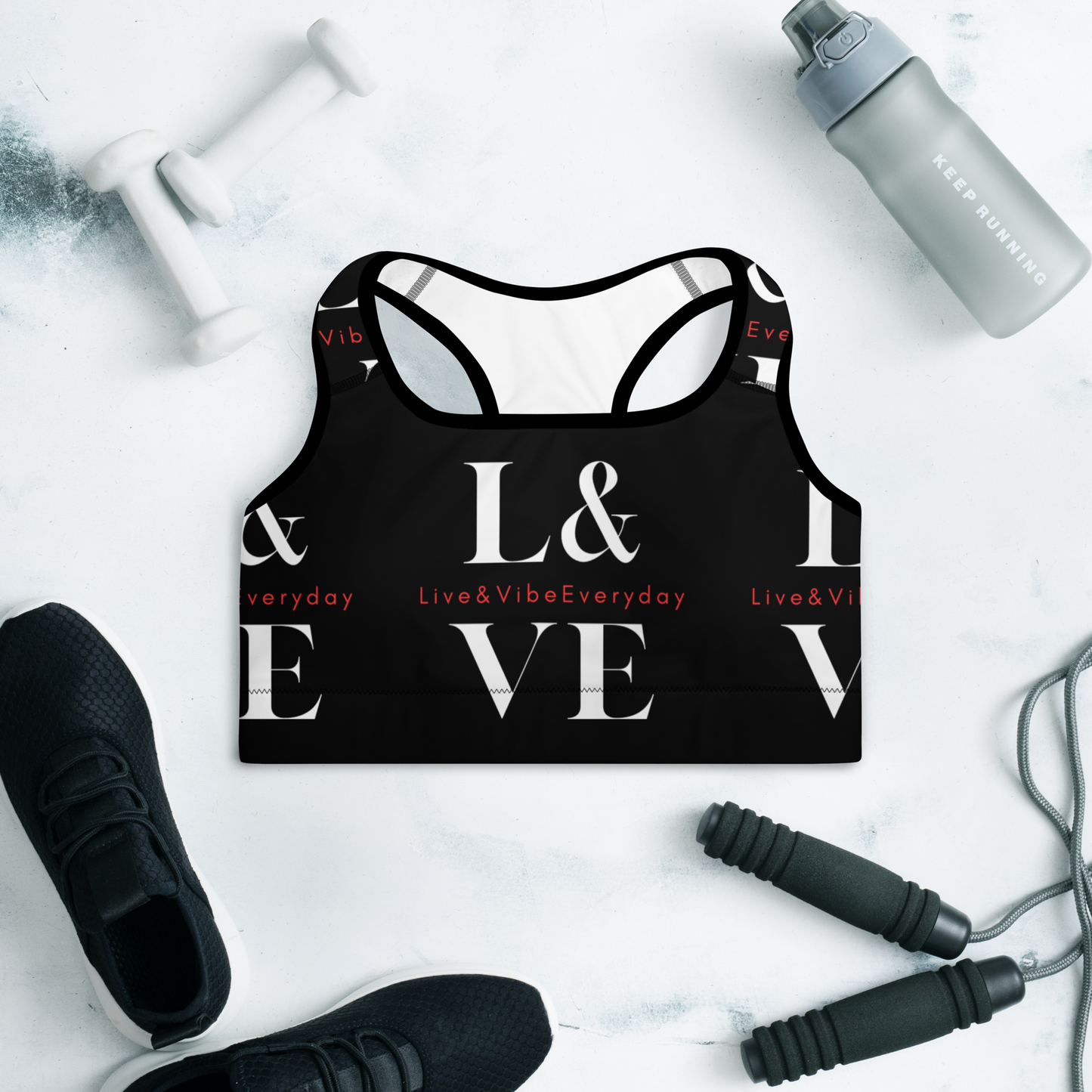 L&VE | Logo | Padded Sports Bra