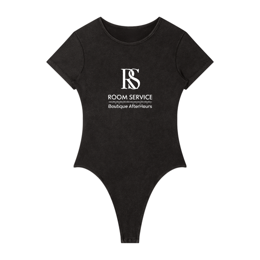Room Service Logo | Women's Thong Bodysuit