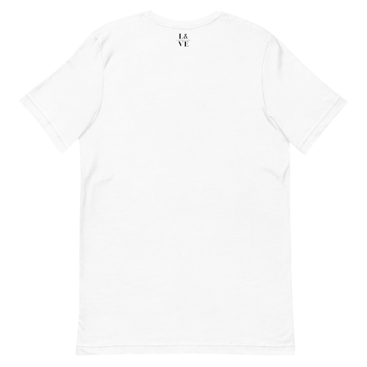 L&VE Logo | Pattern (white) | Unisex T-shirt