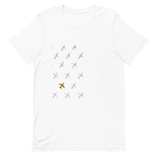 L&VE | Gold Airplane | Unisex T-shirt