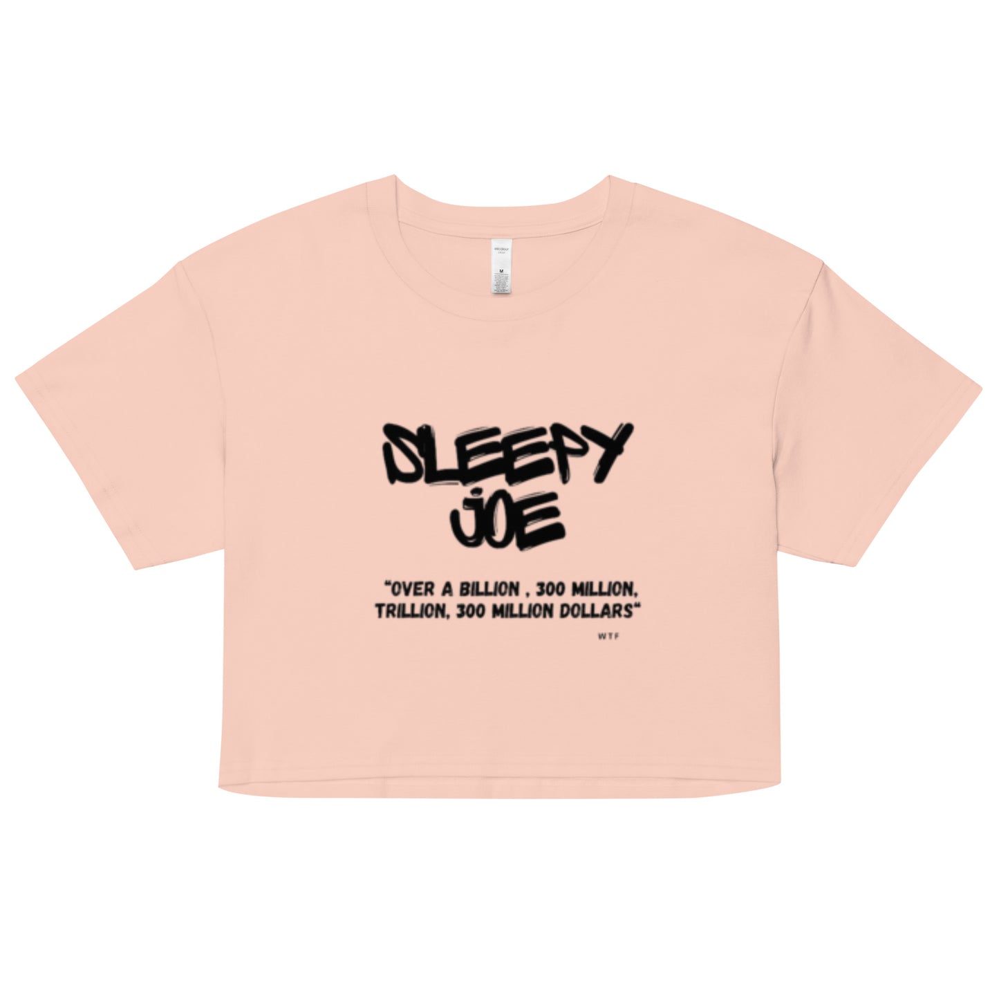 Sleepy Joe | America in a Single Word (black) | Crop Top