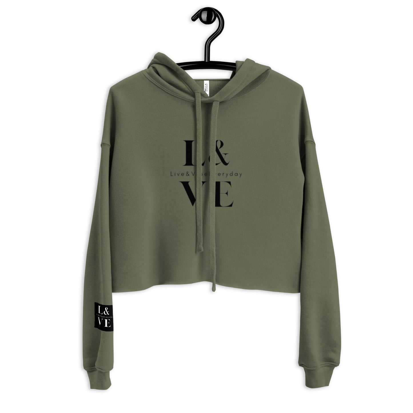 L&VE Logo | Crop Hoodie